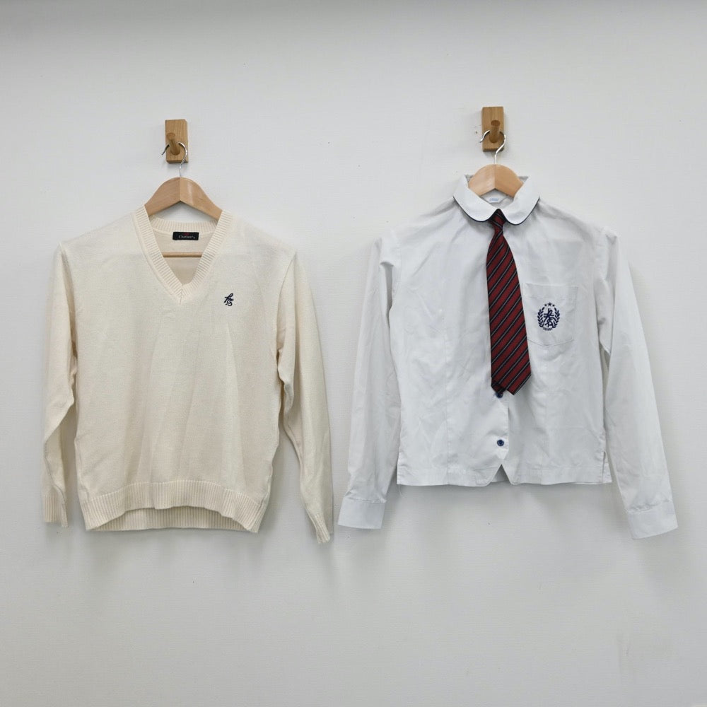 【中古】静岡県 浜松私立聖星高等学校 女子制服 6点（ブレザー・シャツ・ニット・スカート）sf011475