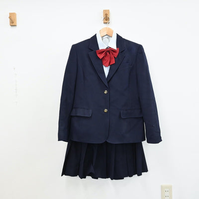 【中古】埼玉県 浦和実業学園高等学校 女子制服 6点（ブレザー・シャツ・ベスト・スカート）sf011480