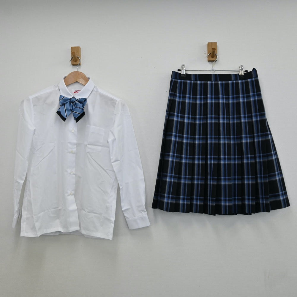 【中古】北海道 屯田中央中学校 女子制服 5点（ブレザー・シャツ・スカート）sf011490