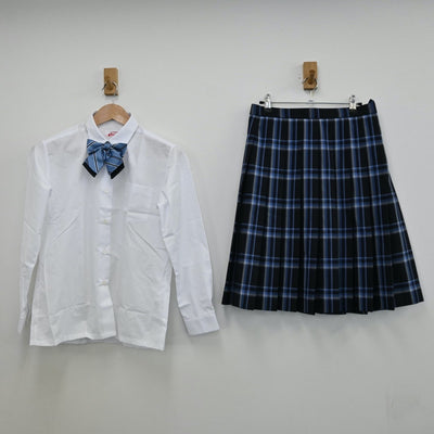 【中古】北海道 屯田中央中学校 女子制服 5点（ブレザー・シャツ・スカート）sf011490