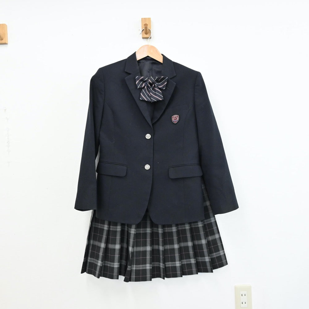 【中古】東京都 横山中学校 女子制服 2点（ブレザー・スカート）sf011495