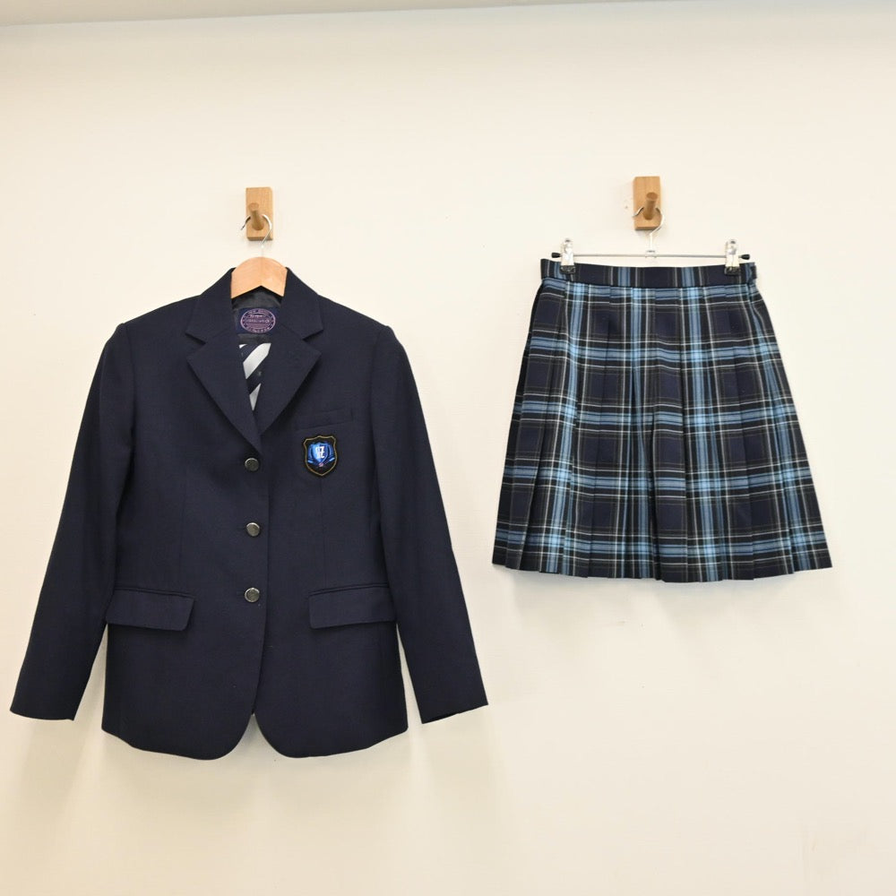 中古制服】千葉県 あずさ第一高等学校 女子制服 4点（ブレザー