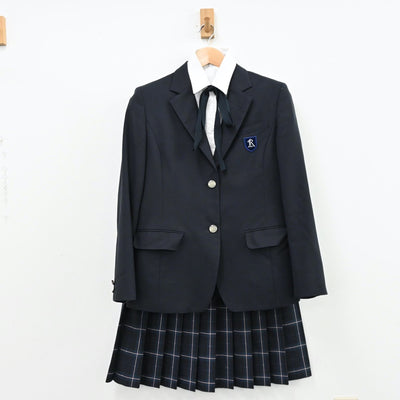 【中古】愛知県 啓成高等学校 女子制服 8点（ブレザー・シャツ・ニット・スカート）sf011514