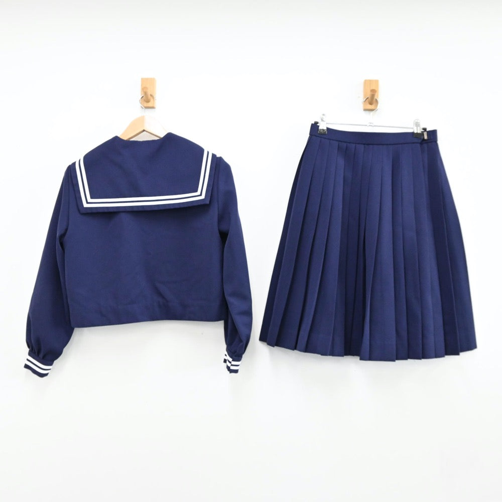 【中古】沖縄県 首里中学校 女子制服 3点（セーラー服・スカート）sf011532