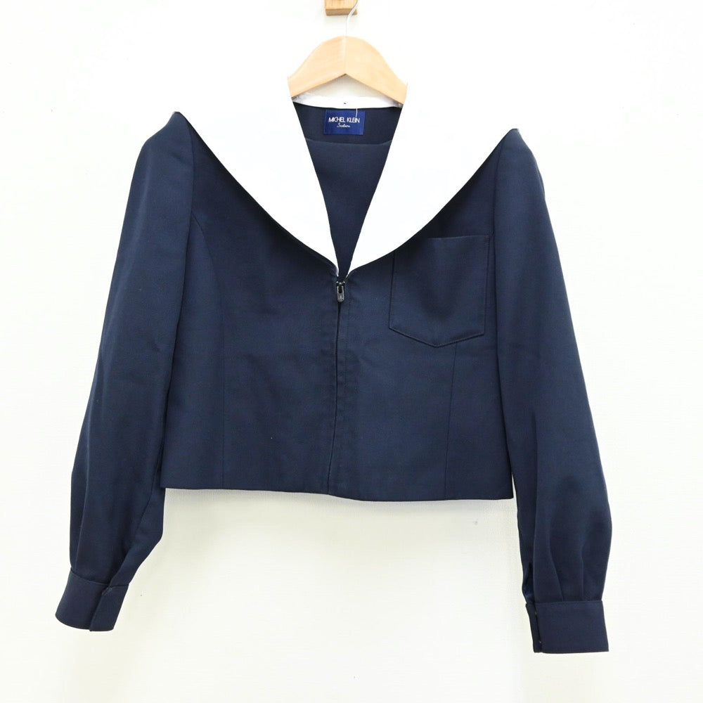 【中古】愛知県 浄心中学校 女子制服 2点（セーラー服・スカート）sf011547