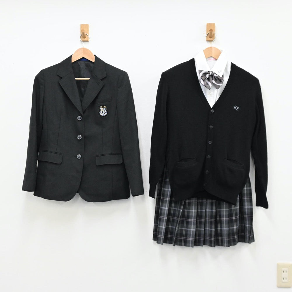 【中古】大阪府 りんくう翔南高等学校 女子制服 5点（ブレザー・シャツ・ニット・スカート）sf011553