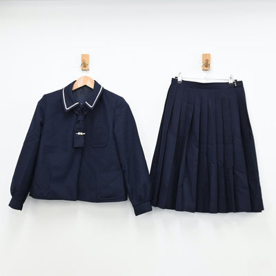 【中古】岩手県 第一中学校 女子制服 3点（ブレザー・スカート）sf011564