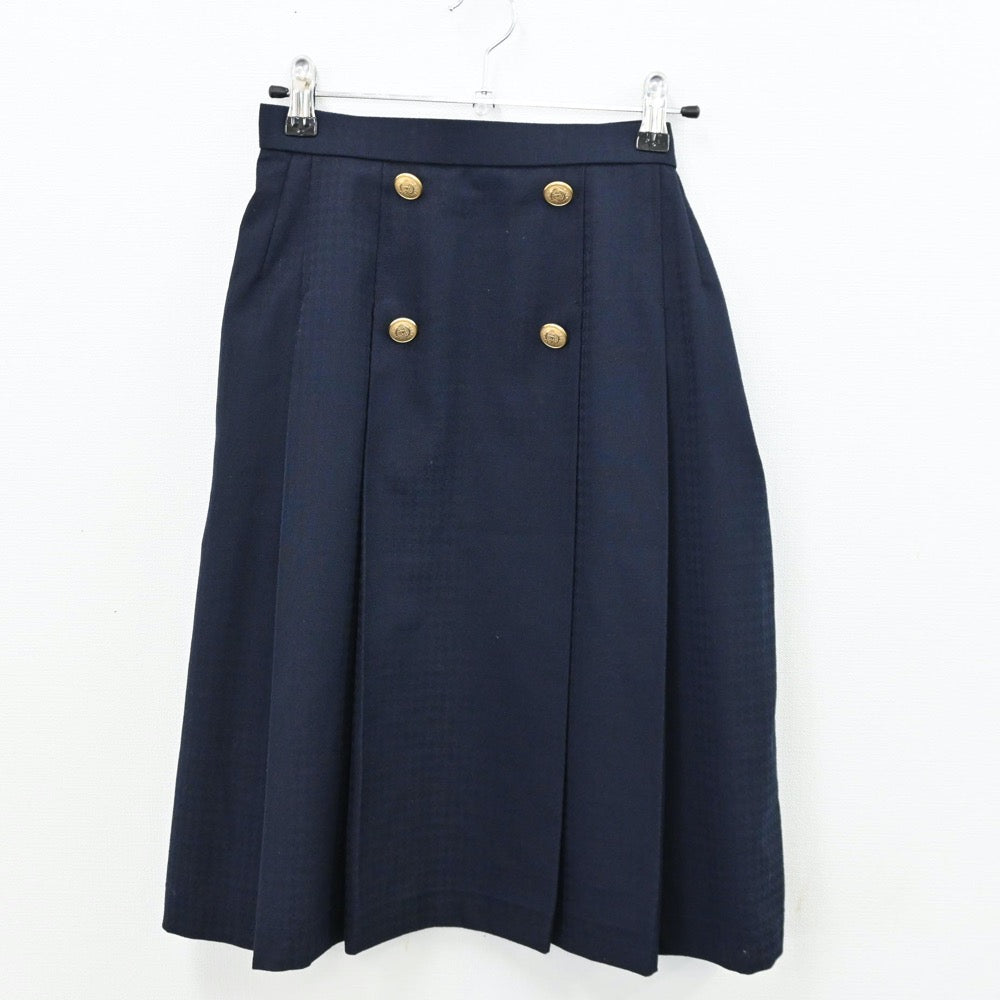 【中古】福岡県 博多高等学校 女子制服 5点（ブレザー・シャツ・ニット・スカート）sf011567