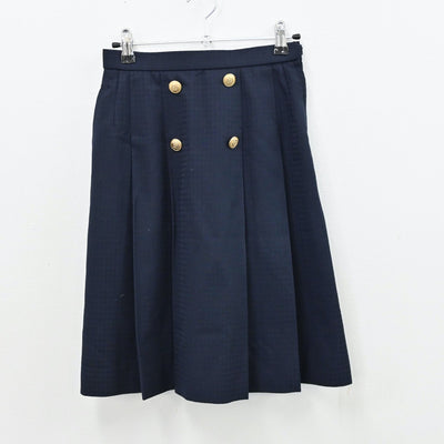 【中古】福岡県 博多高等学校 女子制服 4点（ブレザー・シャツ・ニット・スカート）sf011568