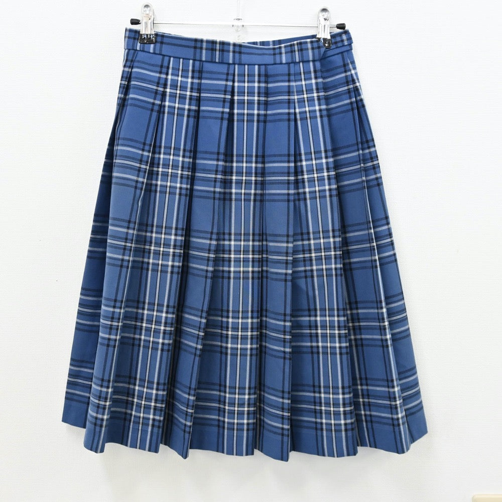 【中古】福岡県 博多高等学校 女子制服 4点（ブレザー・シャツ・ニットベスト・スカート）sf011569