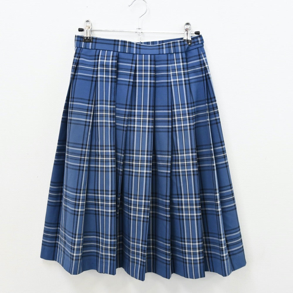 【中古】福岡県 博多高等学校 女子制服 4点（ブレザー・シャツ・ニットベスト・スカート）sf011571