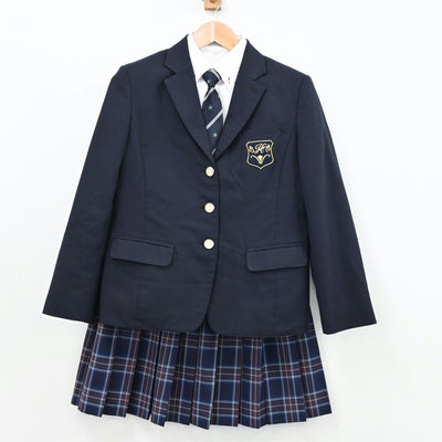 【中古】神奈川県 白鵬女子高等学校 女子制服 7点（ブレザー・シャツ・スカート）sf011573