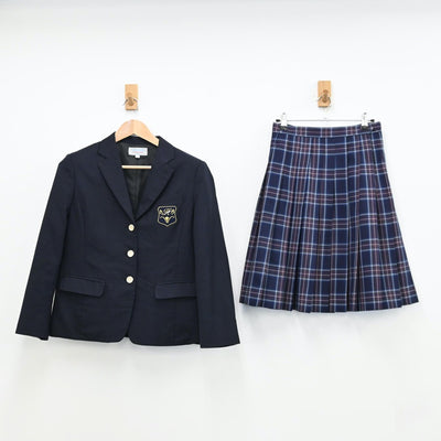 【中古】神奈川県 白鵬女子高等学校 女子制服 7点（ブレザー・シャツ・スカート）sf011573