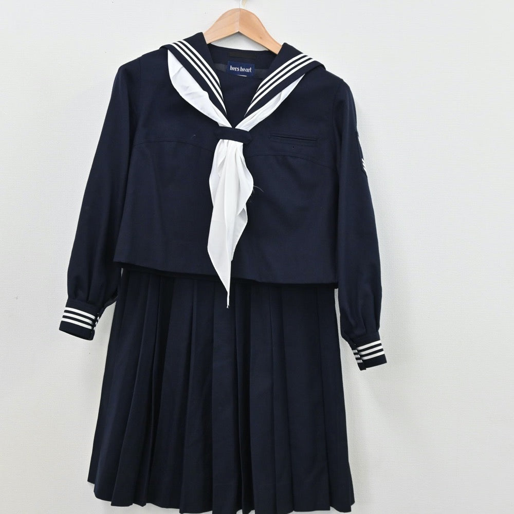 【中古】東京都 共立女子中学校 女子制服 3点（セーラー服・スカート）sf011579