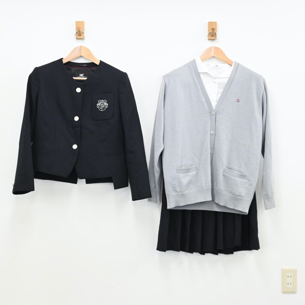 【中古】大阪府 梅花中学校 女子制服 5点（ブレザー・シャツ・ニット・スカート）sf011583