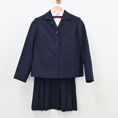 【中古】東京都 女子美術大学付属高等学校 女子制服 7点（ブレザー・シャツ・ベスト・ニット・スカート）sf011590