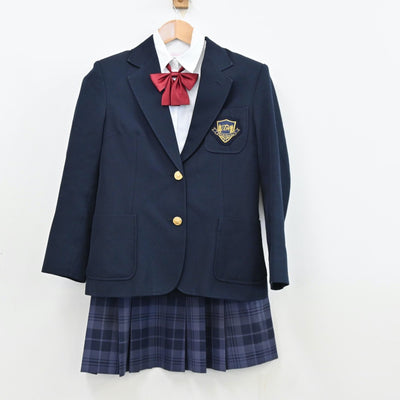 【中古】神奈川県 橘高等学校 女子制服 6点（ブレザー・シャツ・スカート）sf011604