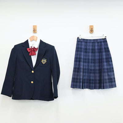 【中古】神奈川県 橘高等学校 女子制服 6点（ブレザー・シャツ・スカート）sf011604