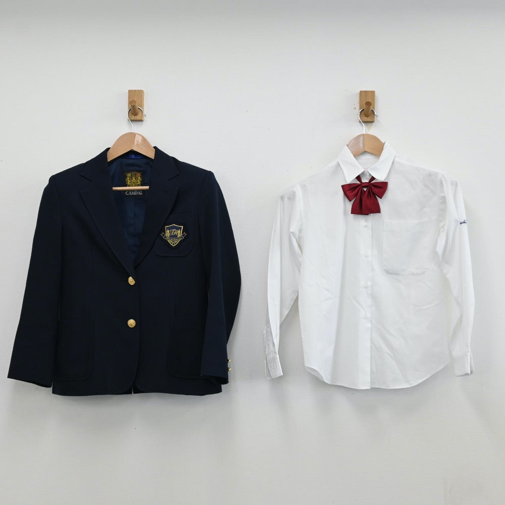 【中古】神奈川県 橘高等学校 女子制服 6点（ブレザー・シャツ・スカート）sf011604