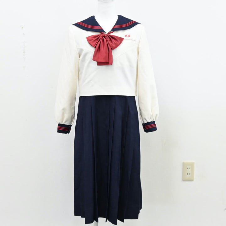 【中古制服】福岡県 博多女子中学校 女子制服 4点（セーラー服・ニット・ジャンパースカート）sf011612【リサイクル学生服】 | 中古制服 通販パレイド