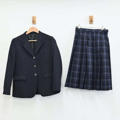 【中古】千葉県 柏高等学校 女子制服 7点（ブレザー・シャツ・ニット・スカート）sf011630