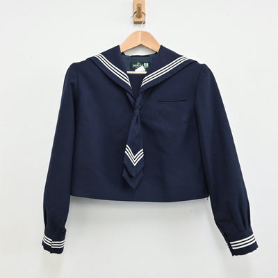 【中古】神奈川県 川崎市立田島中学校 女子制服 2点（セーラー服・ジャンパースカート）sf011637