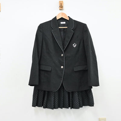 【中古】東京都 共立女子第二中学校高等学校 女子制服 3点（ブレザー・スカート）sf011645