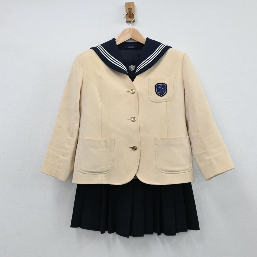 【中古】東京都 目白研心高等学校 女子制服 3点（ブレザー・セーラー服・スカート）sf011649