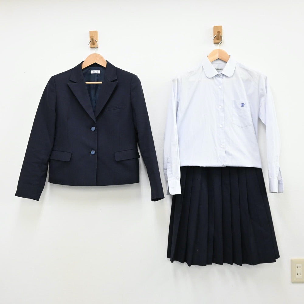 【中古】岐阜県 岐阜県立岐阜商業高等学校 女子制服 4点（ブレザー・シャツ・スカート）sf011650