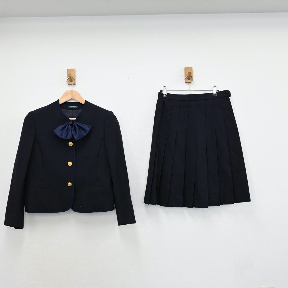 【中古】兵庫県 伊丹高等学校 女子制服 3点（ブレザー・スカート）sf011662