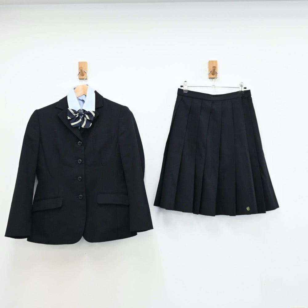 【中古】千葉県 大網高等学校 女子制服 5点（ブレザー・シャツ・ニット・スカート）sf011664