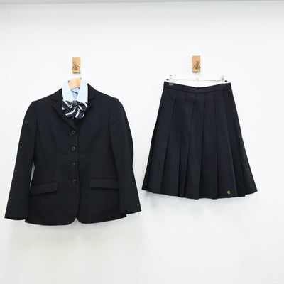 【中古】千葉県 大網高等学校 女子制服 5点（ブレザー・シャツ・ニット・スカート）sf011664