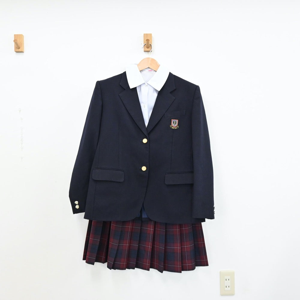 【中古】秋田県 城南中学校 女子制服 4点（ブレザー・シャツ・スカート）sf011673