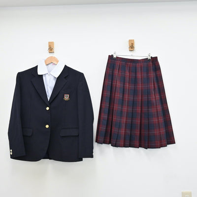 【中古】秋田県 城南中学校 女子制服 4点（ブレザー・シャツ・スカート）sf011673