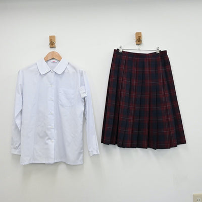 【中古】秋田県 城南中学校 女子制服 4点（ブレザー・シャツ・スカート）sf011673