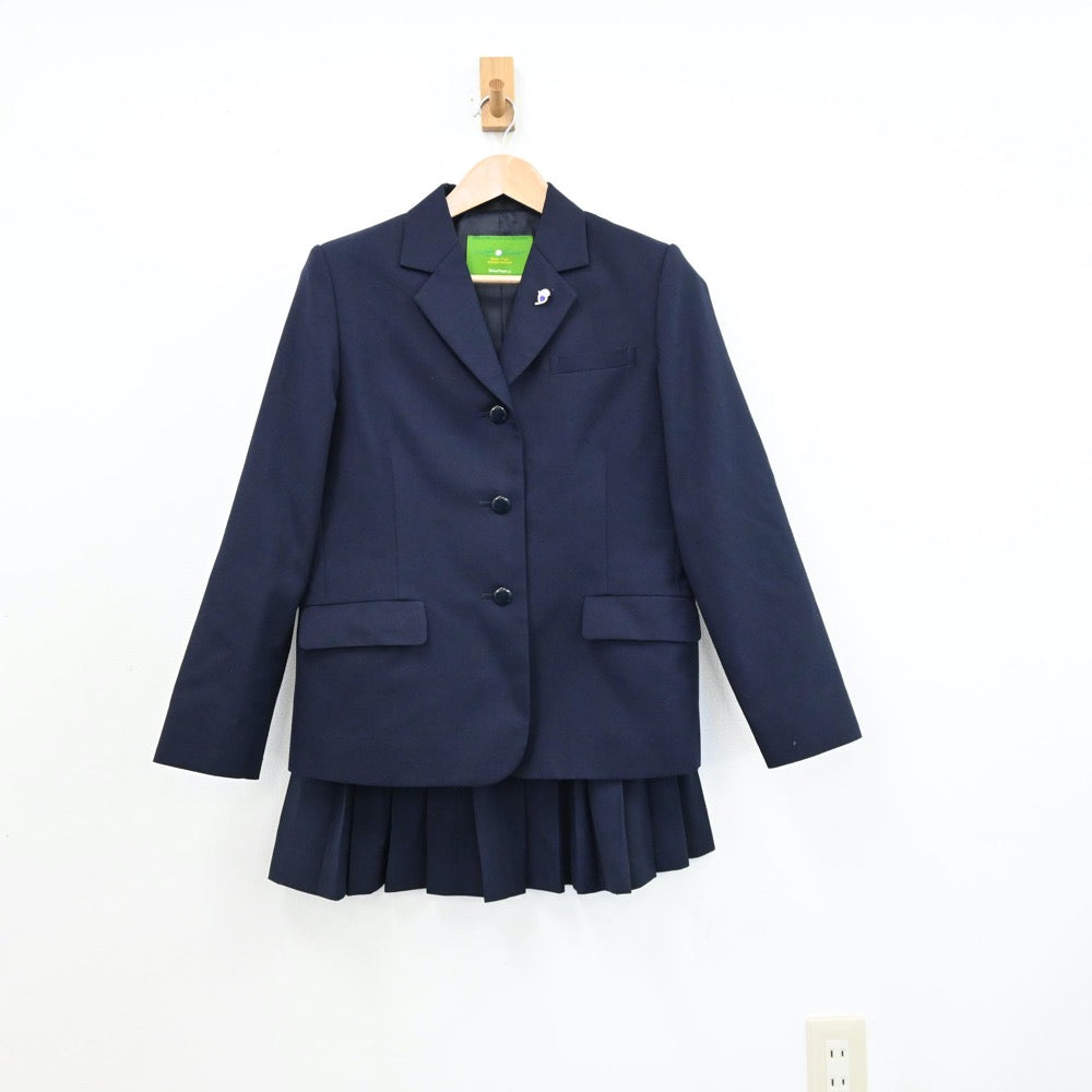 【中古】神奈川県 多摩高等学校 女子制服 4点（ブレザー・ベスト・スカート）sf011677