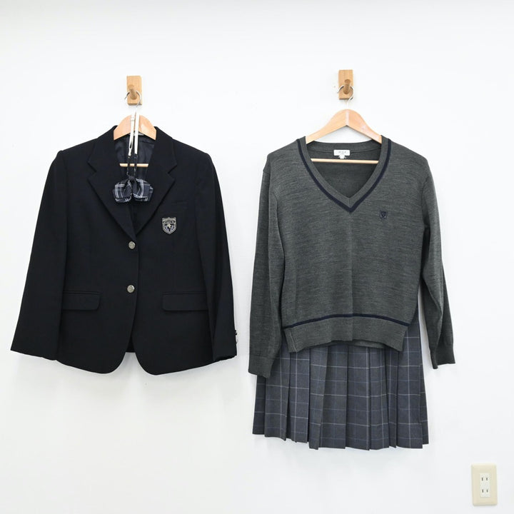 【中古制服】兵庫県 武庫荘総合高等学校 女子制服 4点（ブレザー・ニット・スカート）sf011679【リサイクル学生服】 | 中古制服通販パレイド