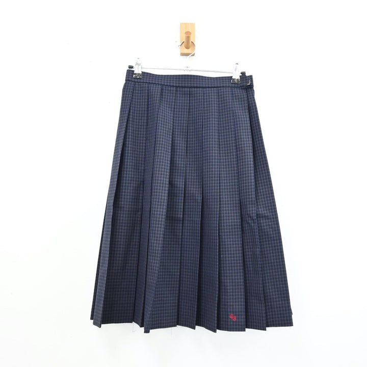 【中古】岐阜県 東濃実業高等学校 女子制服 3点（ブレザー・ニット・スカート）sf011703