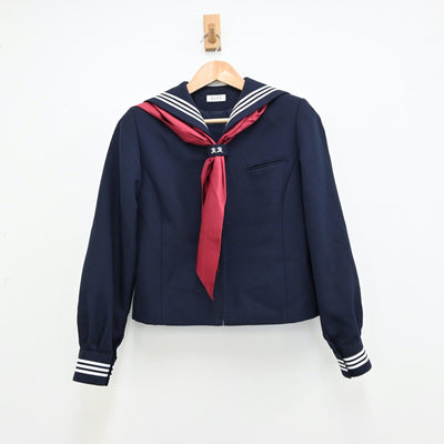 【中古】東京都 昭和女子中学校 女子制服 3点（セーラー服・スカート）sf011704