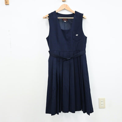 【中古】東京都 小松川第二中学校 女子制服 3点（セーラー服・ジャンパースカート）sf011712