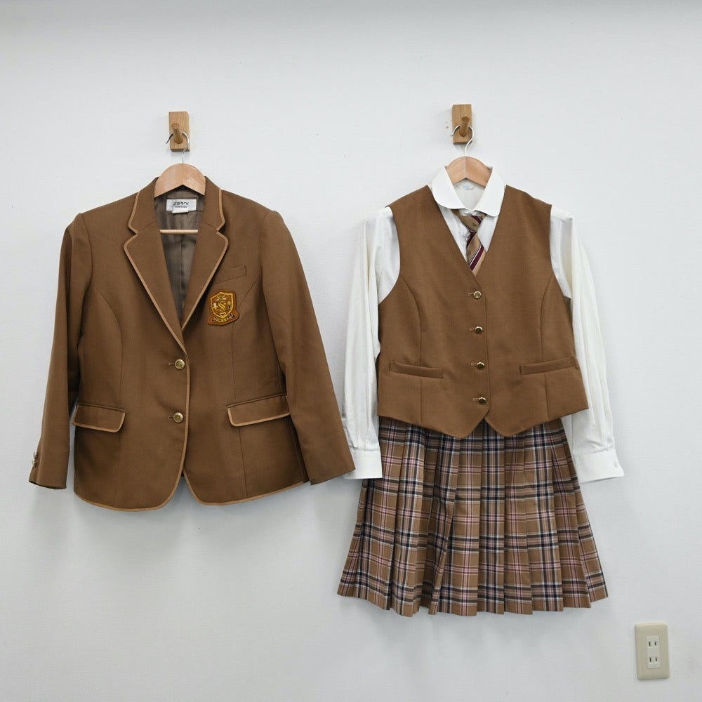 中古制服】栃木県 私立作新学院高等学校 女子制服 6点（ブレザー・シャツ・ベスト・ニット・スカート）sf011714【リサイクル学生服】 | 中古制服 通販パレイド