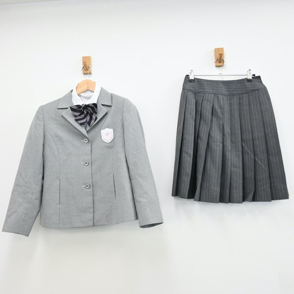 【中古】静岡県 常葉大学附属常葉高等学校 女子制服 4点（ブレザー・シャツ・スカート）sf011724