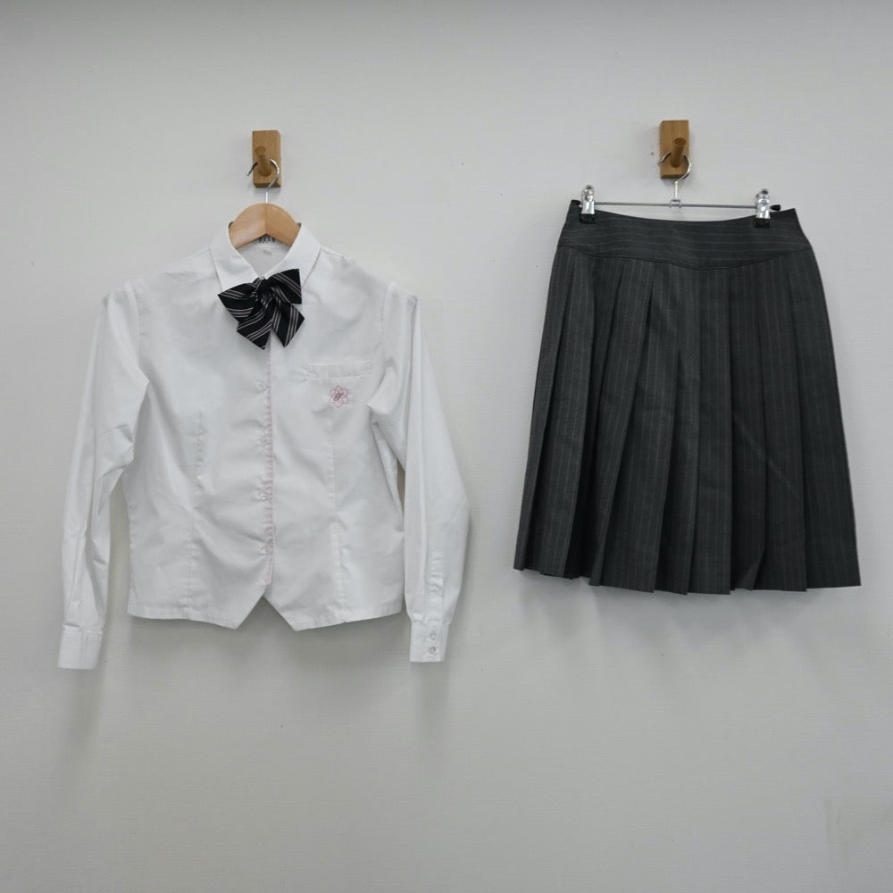 【中古】静岡県 常葉大学附属常葉高等学校 女子制服 4点（ブレザー・シャツ・スカート）sf011724