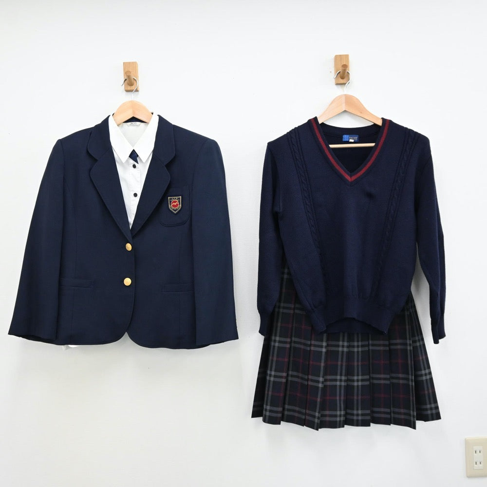 中古制服】静岡県 焼津高等学校 女子制服 4点（ブレザー・シャツ・ニット・スカート）sf011726【リサイクル学生服】 | 中古制服通販パレイド