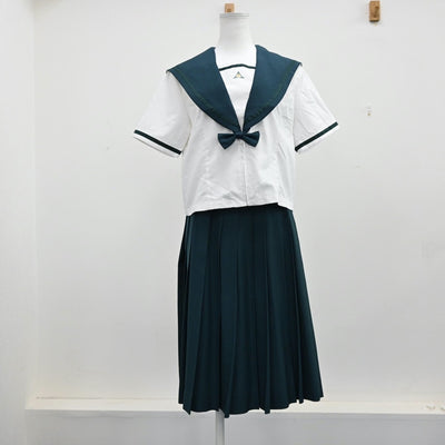 【中古】千葉県 成田国際高等学校 女子制服 5点（セーラー服・セーラー服・スカート）sf011733