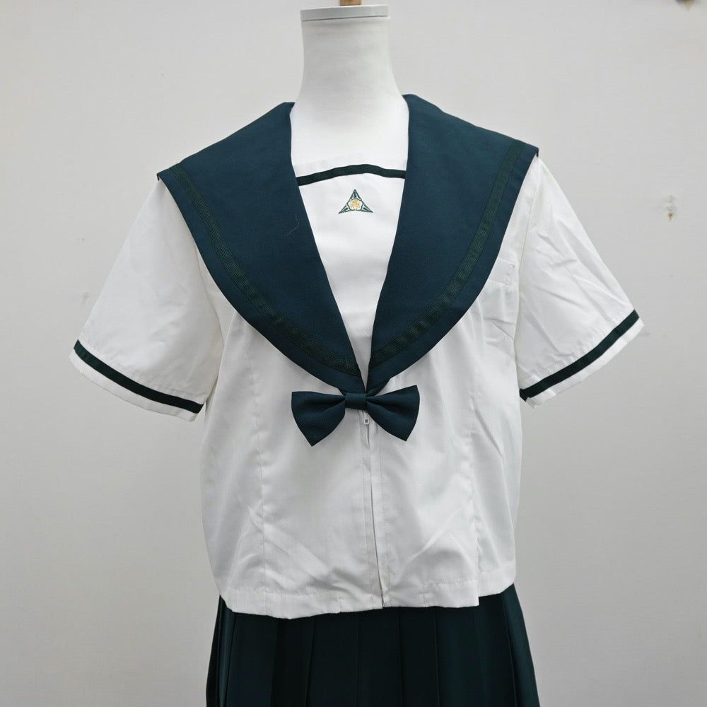 中古制服】千葉県 成田国際高等学校 女子制服 5点（セーラー服