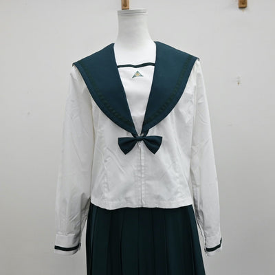 【中古】千葉県 成田国際高等学校 女子制服 5点（セーラー服・セーラー服・スカート）sf011733