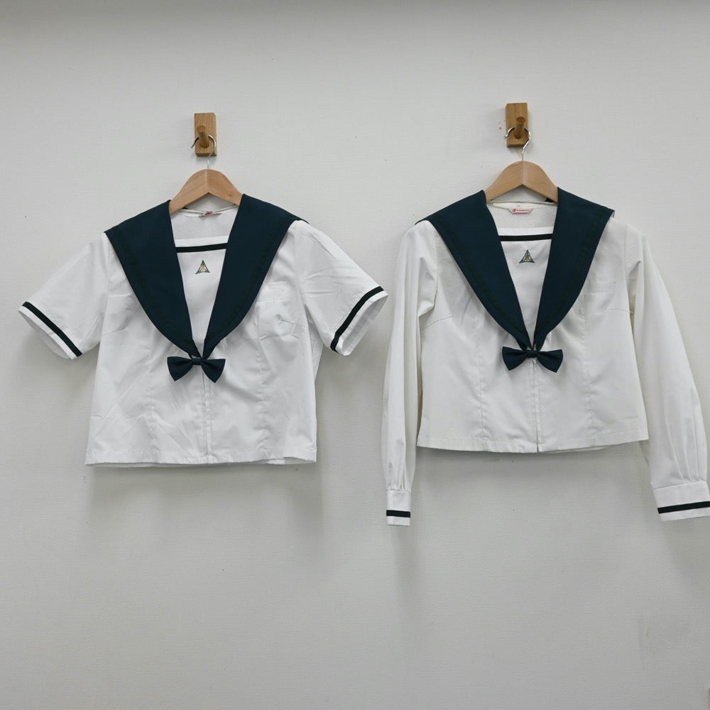 【中古】千葉県 成田国際高等学校 女子制服 4点（セーラー服）sf011734