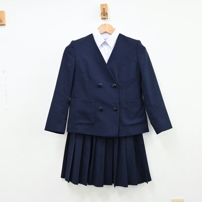 【中古】埼玉県 さいたま市立南浦和中学校 女子制服 4点（ブレザー・シャツ・ベスト・スカート）sf011740