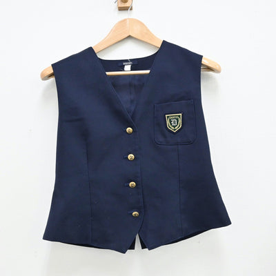 【中古】福岡県 福岡第一高等学校 女子制服 3点（シャツ・ベスト・スカート）sf011749